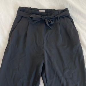 H&M Black Work Pants with Tie